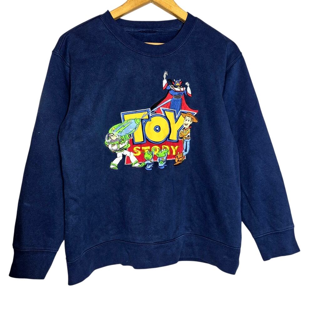 Vintage 90s Disney/ Pixar Toy Story Character Sweatshirt Embroidered Graphics